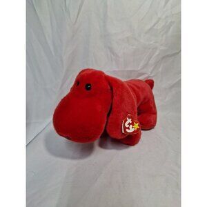 TY Beanie Buddy Red Rover Puppy Dog 1998 10"  w/ Tags, Large 13"